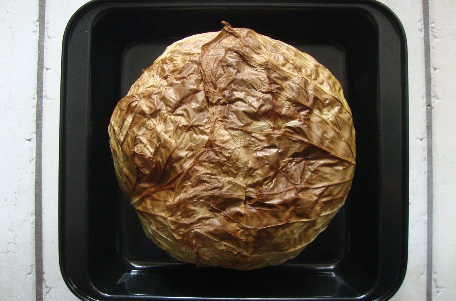 Cooketteria: Gebackener Urkohl(salat) mit Apfeldressing