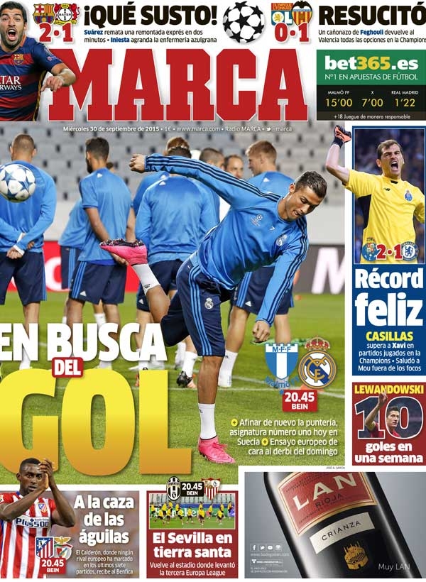 Real Madrid, Marca: "En busca del gol"
