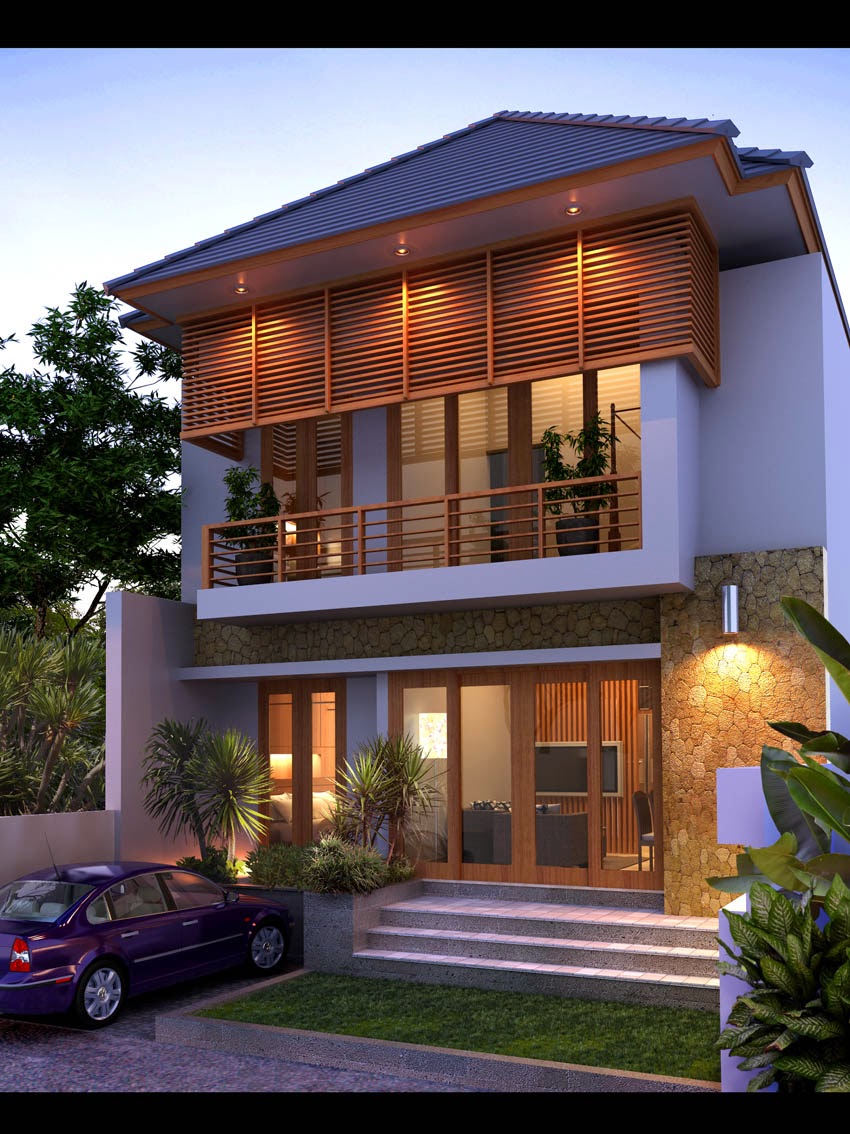  Desain  Rumah  Minimalis 2 Lantai  Type 120 Gambar Foto 