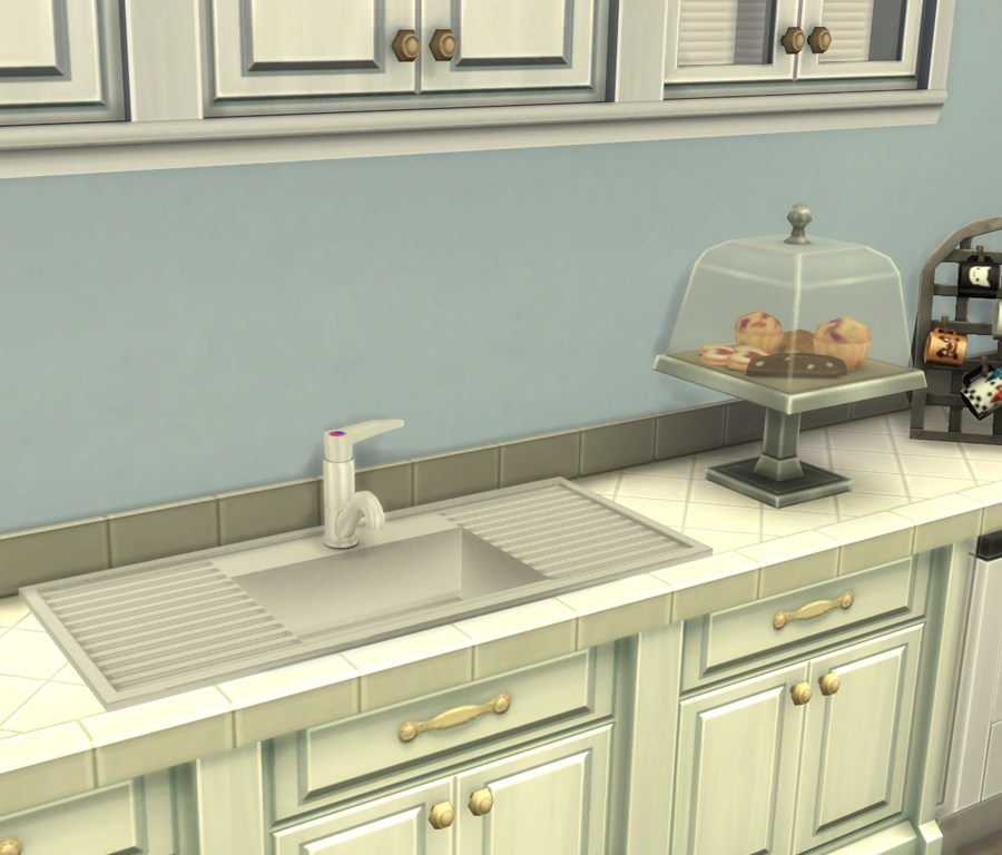 Simista A little sims 4 blog Sleek Kitchen Sink