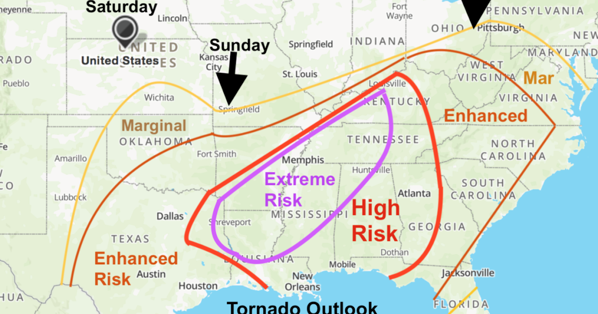 MSE Creative Consulting Blog Tornado Risk Forecast for Easter Weekend