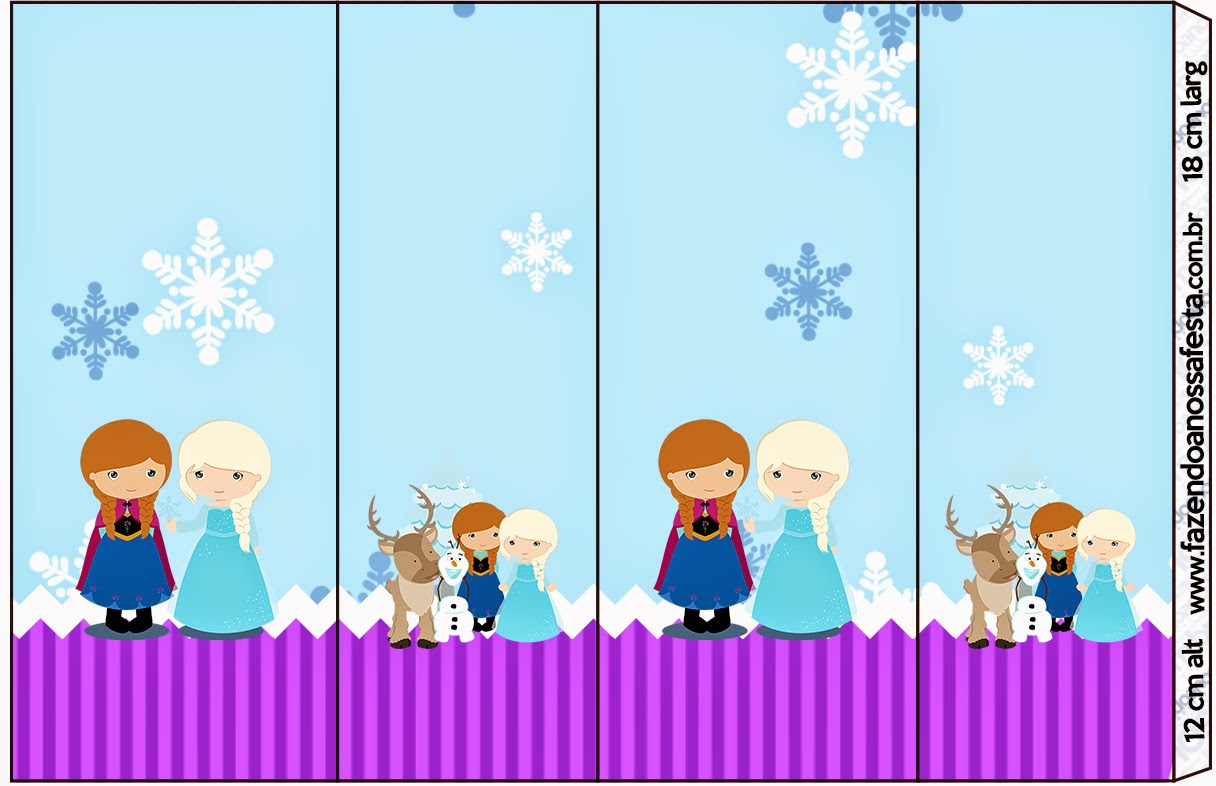 Frozen Niñas en Navidad: Etiquetas Candy Bar para Imprimir Gratis. Etiquetas de Frozen Niñas en Navidad para imprimir gratis.