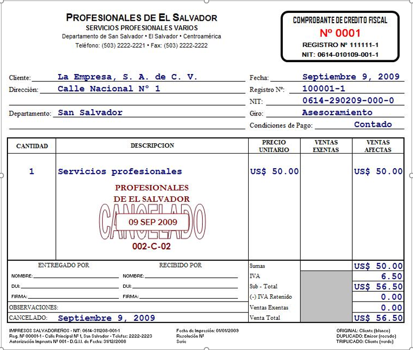 Plantillas De Iva El Salvador Image to u