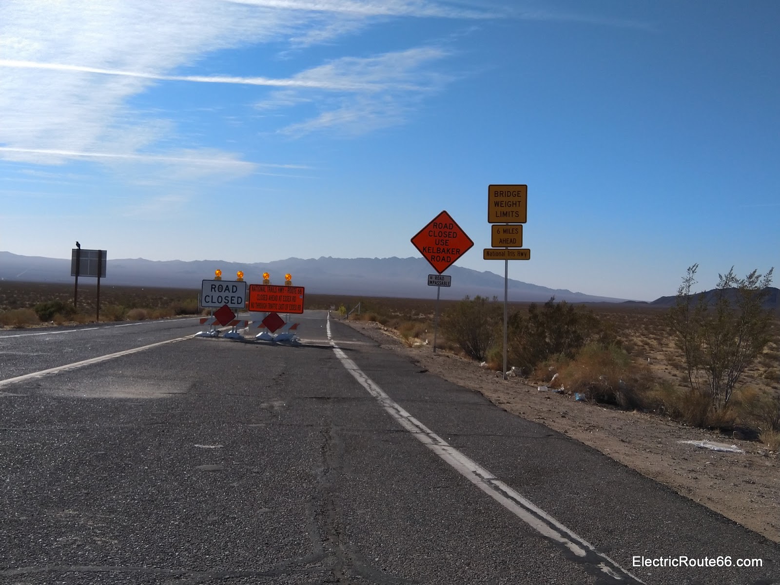 Road Closure info Route 66 in California