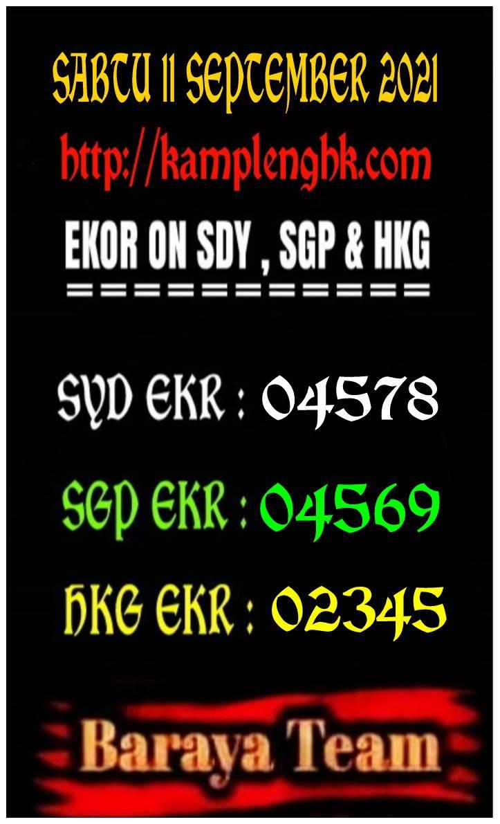 sgp sabtu ekor