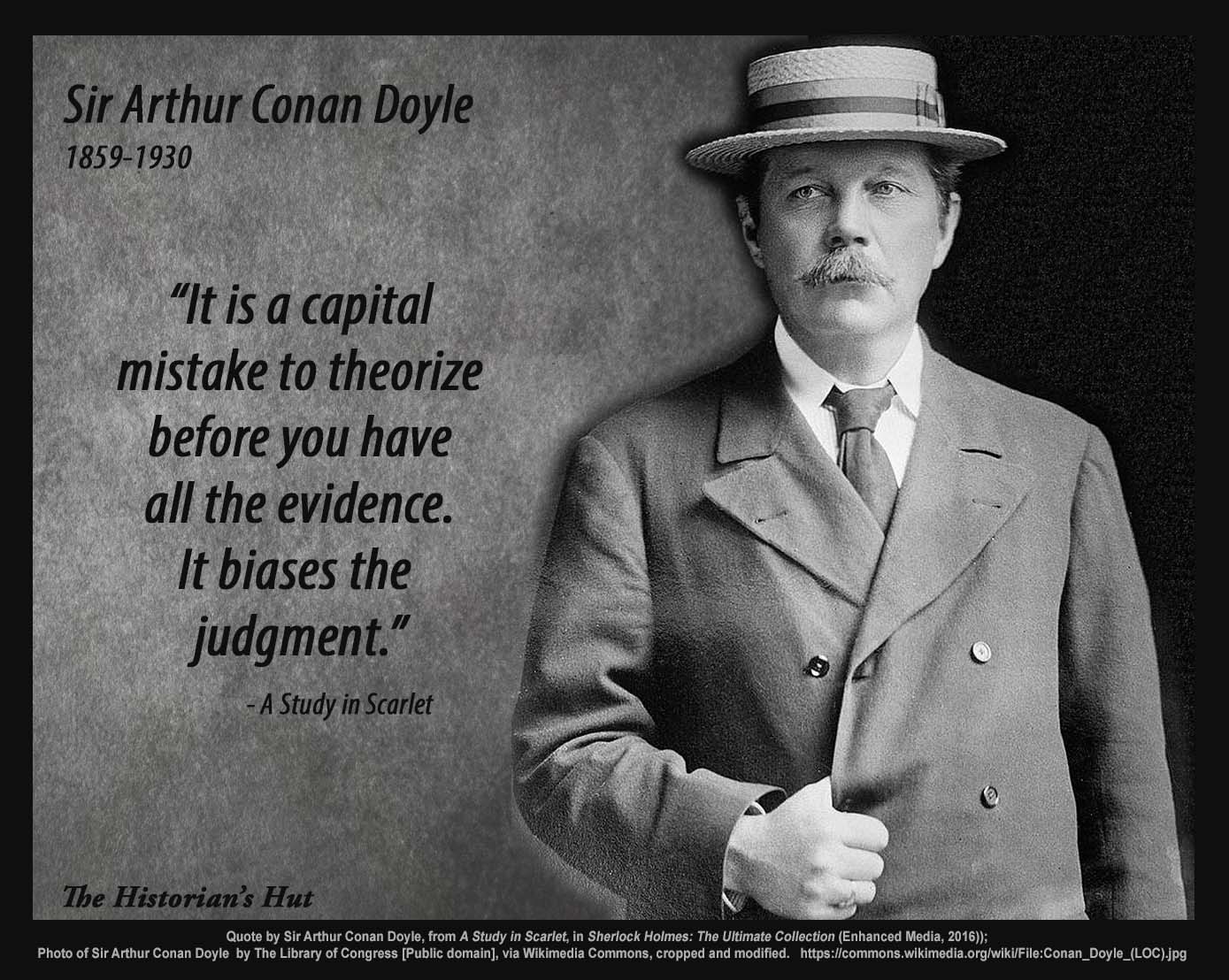 The Historian's Hut Quote Pictures: Sir Arthur Conan Doyle