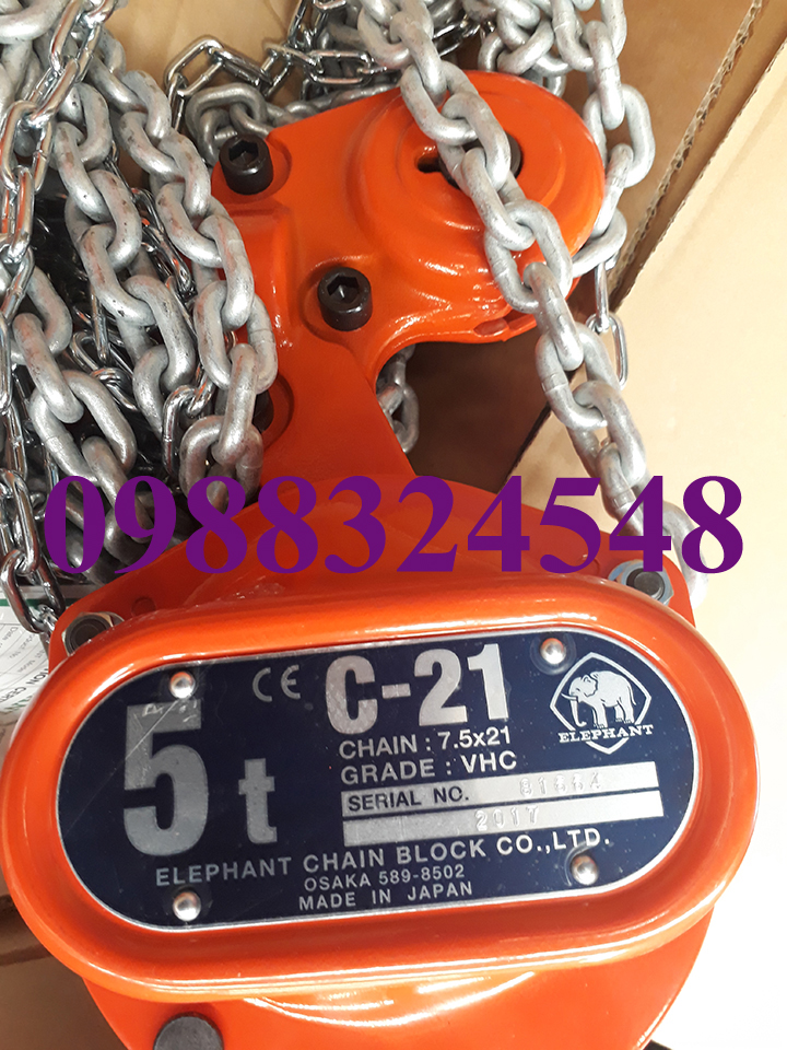 palang kéo tay Elephant C21-5 5 tấn