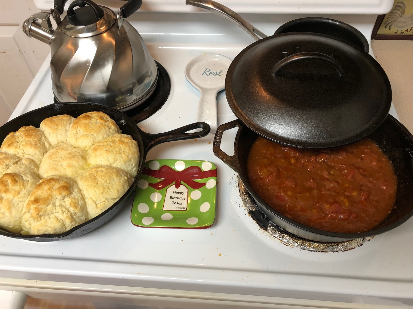 Tomato Gravy and Biscuits...winter tradition...