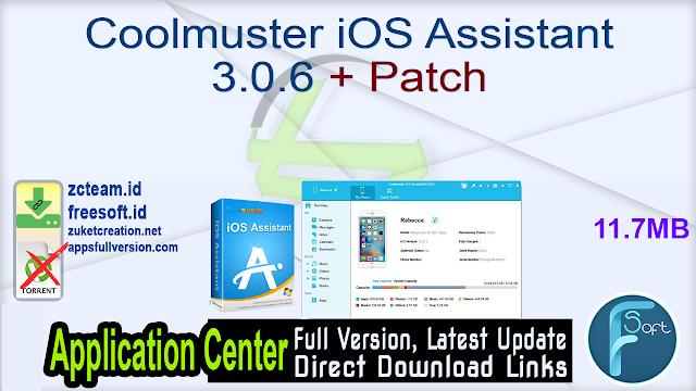 Coolmuster iOS Assistant 3.0.6 + Patch_ ZcTeam.id