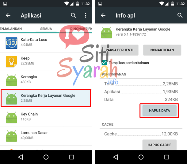 mengatasi kesalahan saat mengambil informasi dari server playstore