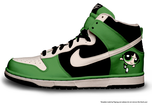 Nike SB Dunk Cartoon Shoes : Nike SB Dunk The Powerpuff Girls High Top ...