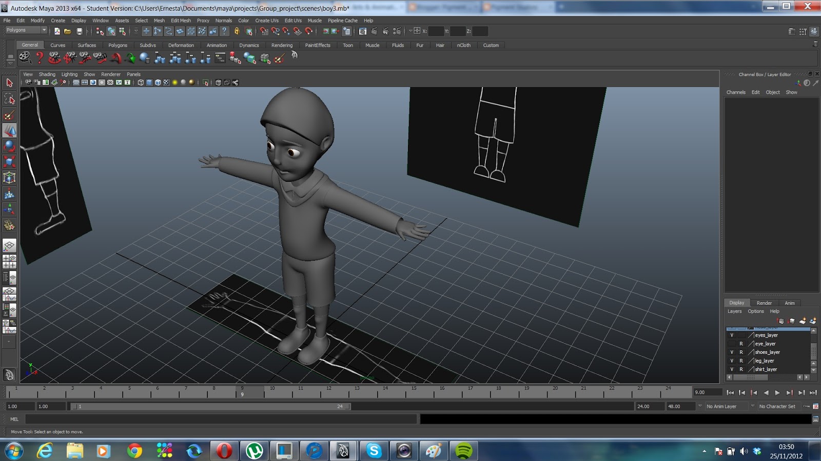 Pigment Studios: Character modeling: completed model