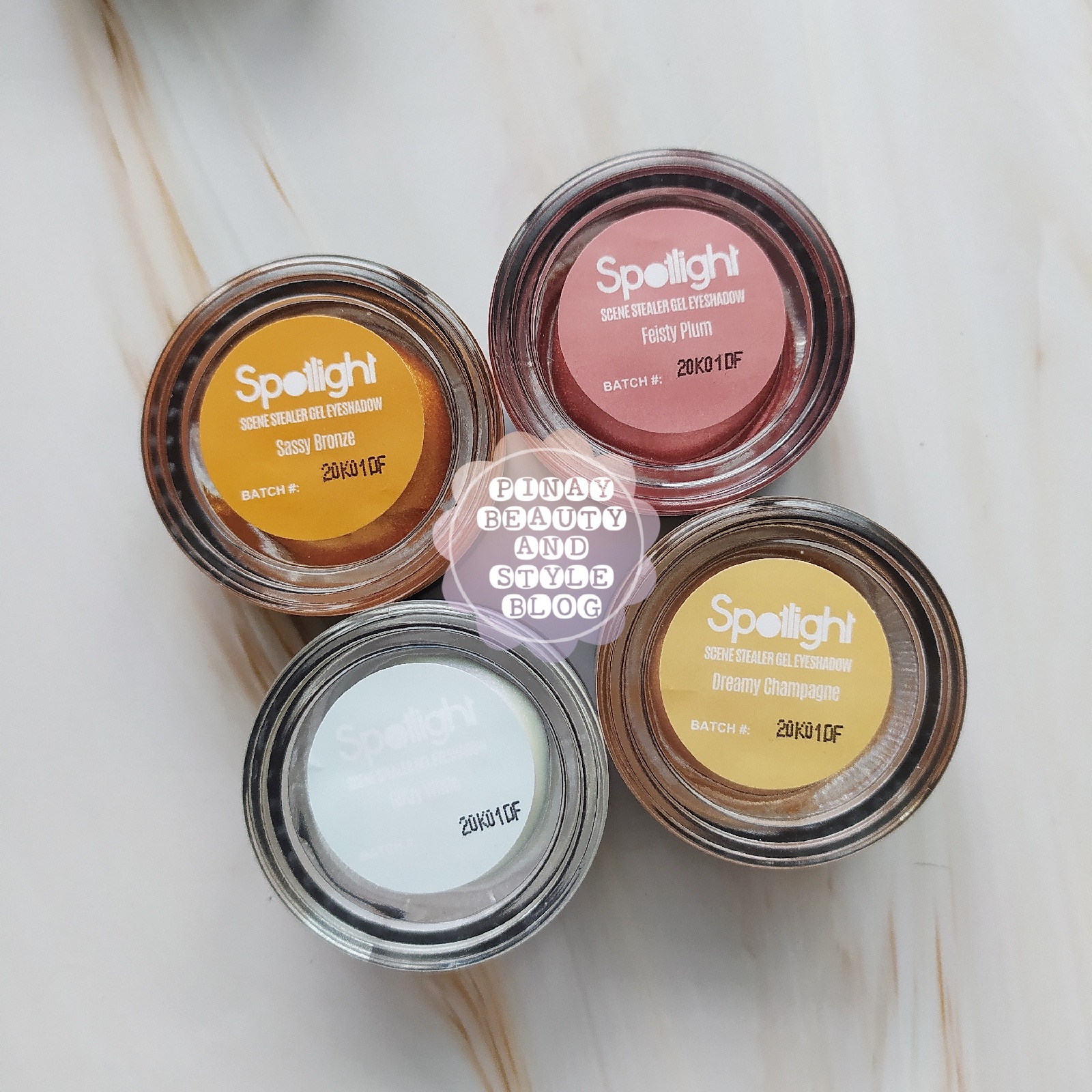 REVIEW Spotlight Cosmetics Scene Stealer Gel Eyeshadow Swatches, Price