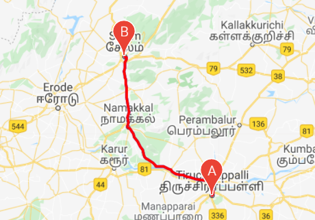 Trichy to Chennai taxi