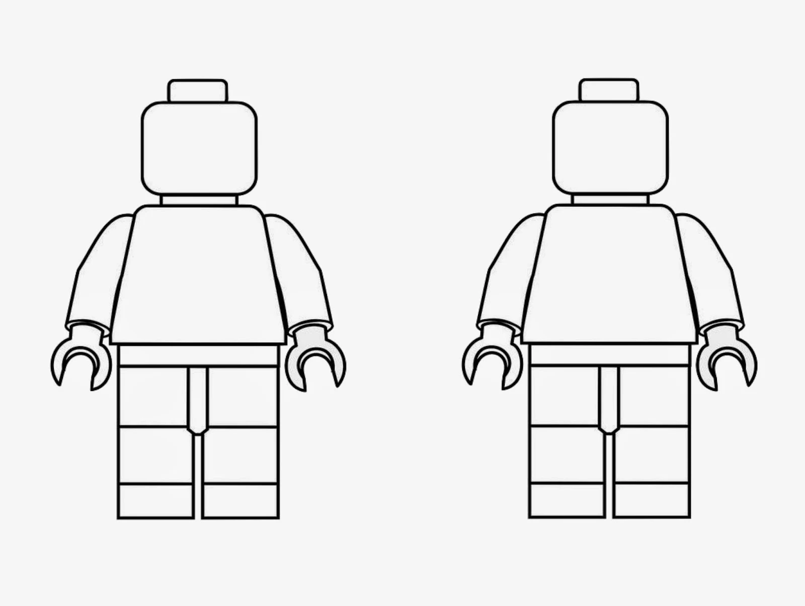 Spring Time Treats Lego men coloring page