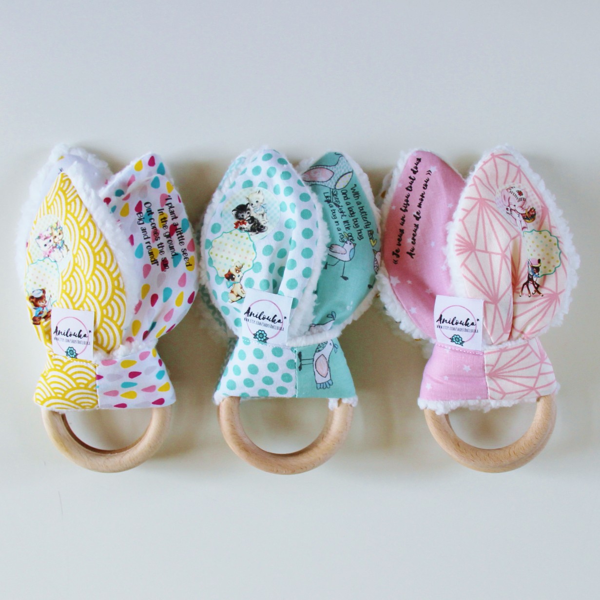 Anilouka: Des doudous oreilles de lapin pour de jolis cadeaux de naissance