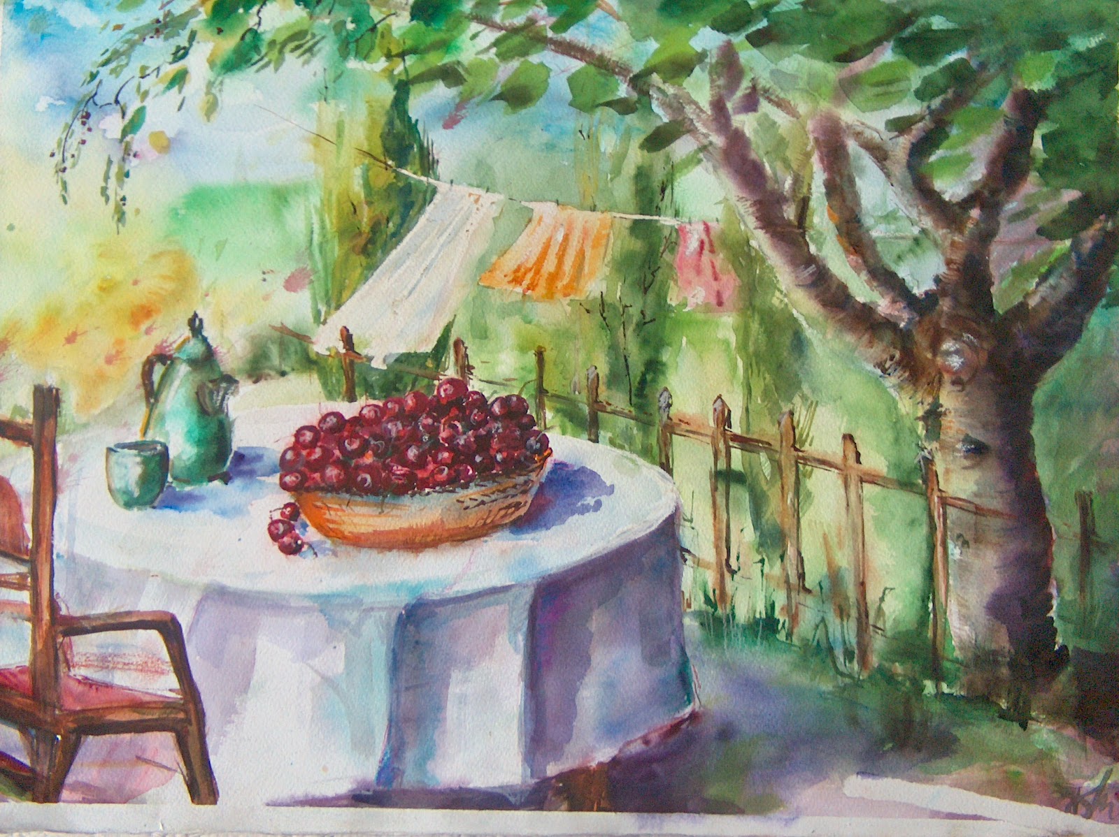 Peintures et esquisses Aquarelle, natures mortes