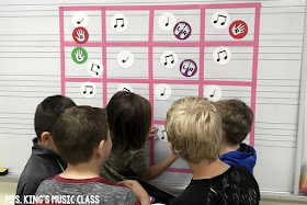 Add a movement and composing station to your music workstations rotations.  This idea uses Music Go Rounds and a little bit of masking tape!  Challenge your students to be creative and get moving!