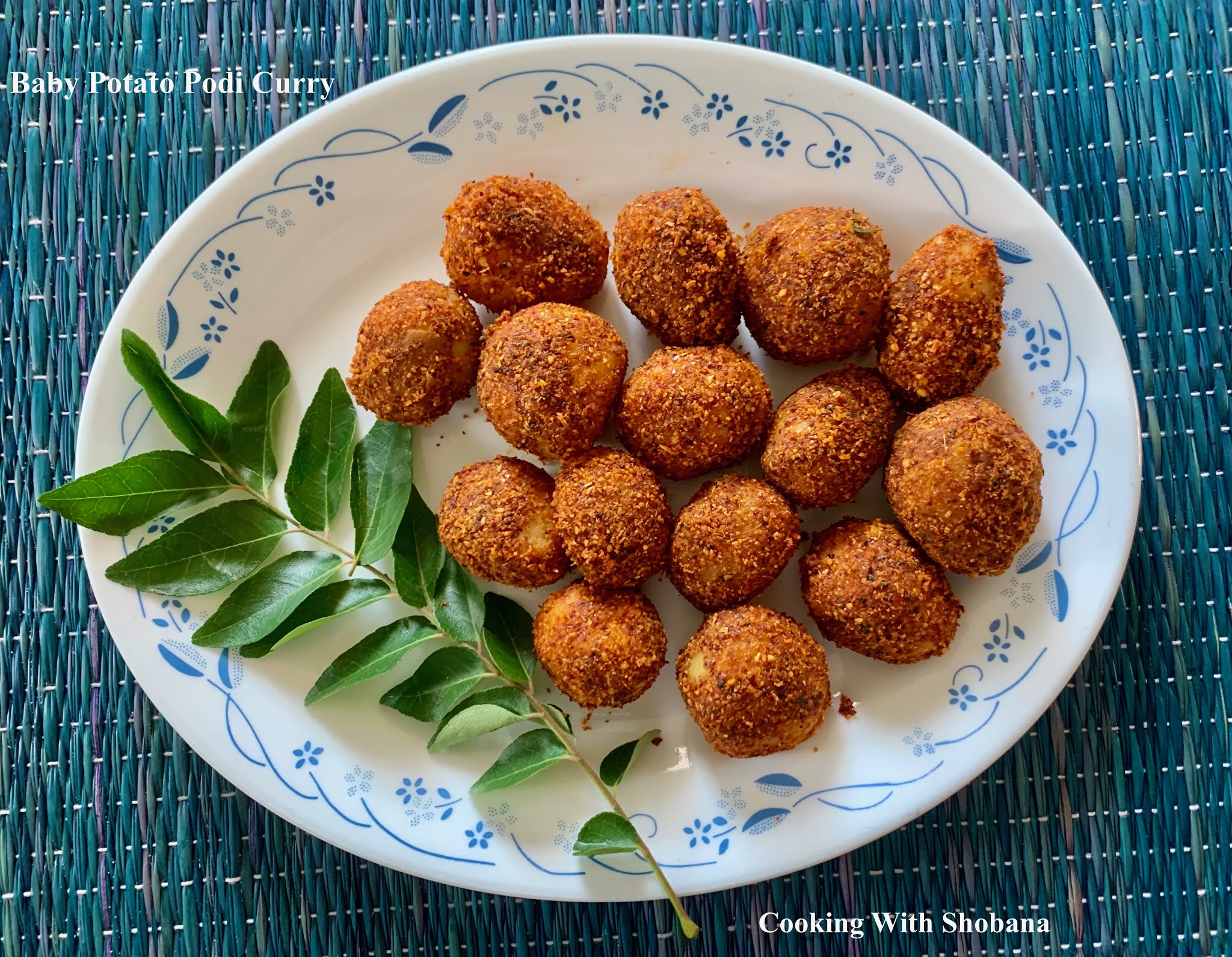 Cooking With Shobana BABY POTATO PODI CURRY
