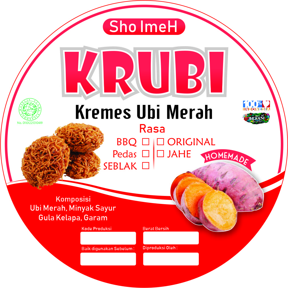 Sticker Label  Produk Terbaru Homemade Industry Agen87