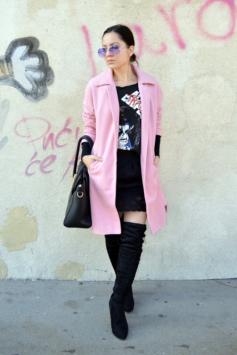 Outfit Pink coat Style Sense Moments