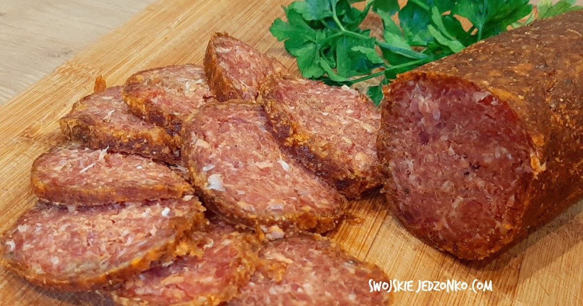 Domowe salami dojrzewające paprykowe Swojskie jedzonko