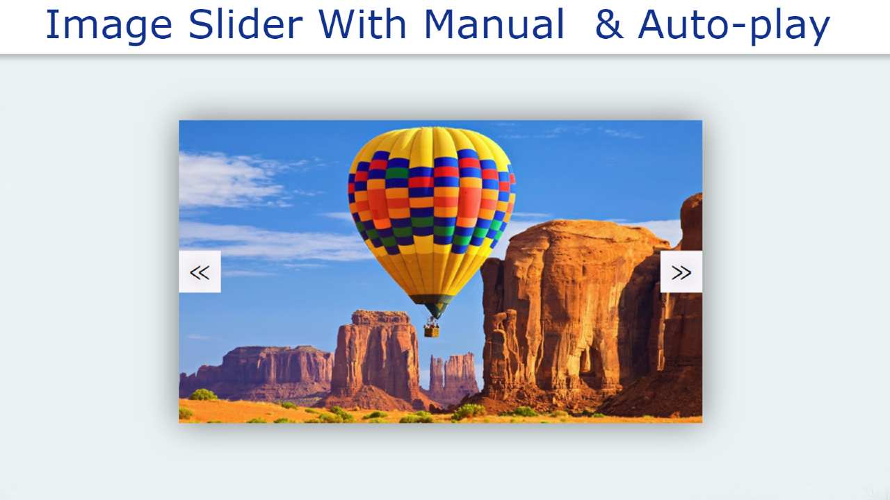 I am going to show you how to make a Responsive Image Slider with manual and autoplay. Earlier I shared with you many more types of image sliders using HTML, CSS, and javascript and how to create image sliders. Responsive Image Slider With Manual Button & Auto-play