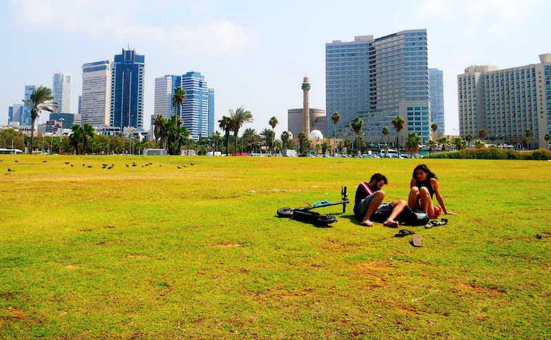Panorama nowoczesnej części Tel Avivu