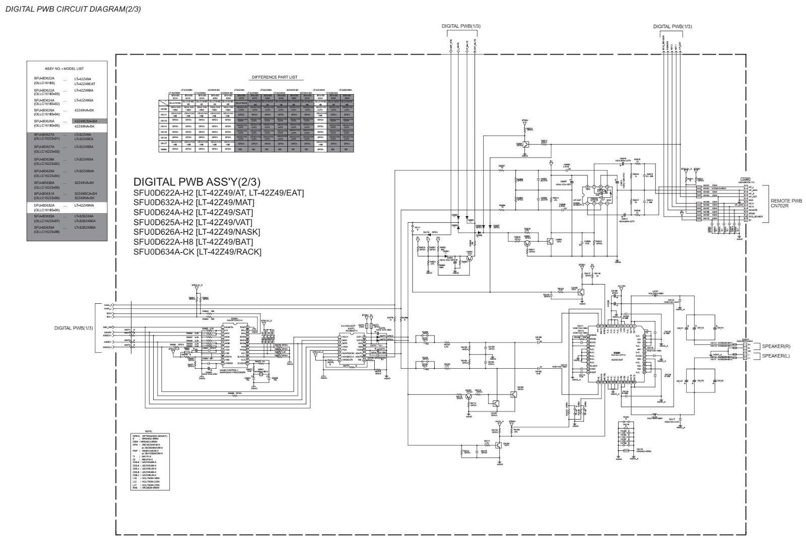 Schematic Diagrams: LT42Z49 JVC LCD TV SMPS schematic, digital ...