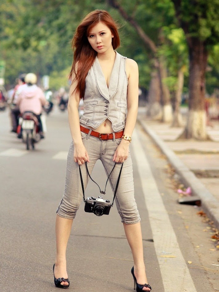 Cute and sexy as Vietnamese female student - The most beautiful women