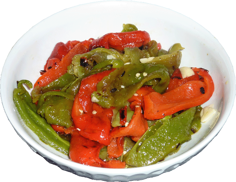 Arroz de Minhoca: Salada de Pimentos