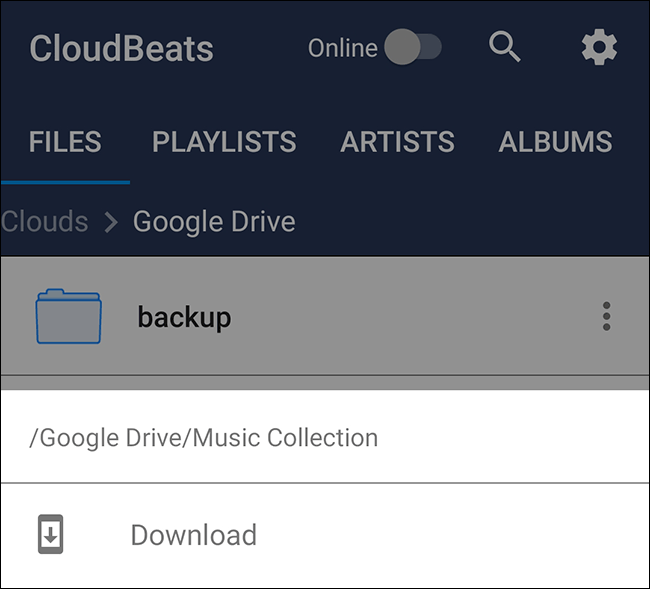 Cloudbeats Google Drive Folder Download Option