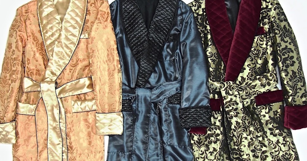 Men's Luxury Silk Dressing Gown