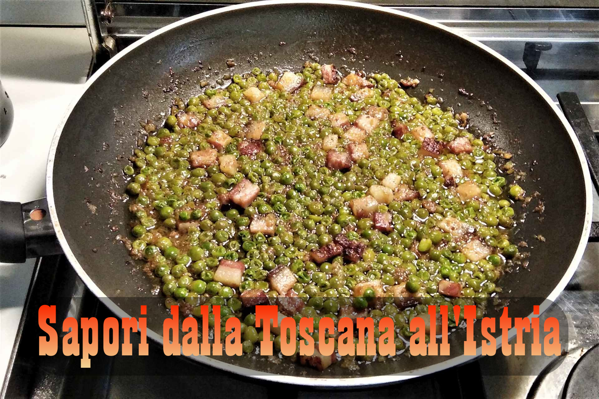 Sapori dalla Toscana all'Istria Farfalle con pancetta e piselli