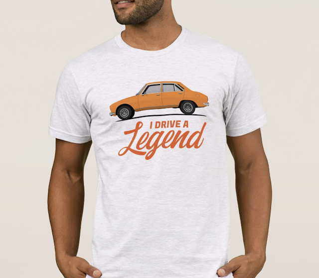 I drive a Legend - Peugeot 504 - t-shirt