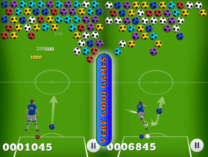 Soccer Bubbles game on a game for smart gamers