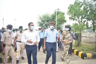 Gaya Airport: गया अंतरराष्ट्रीय हवाई अड्डा पर जलजीवनहरियाली, Plantation, DM Gaya, AnjNewsMedia