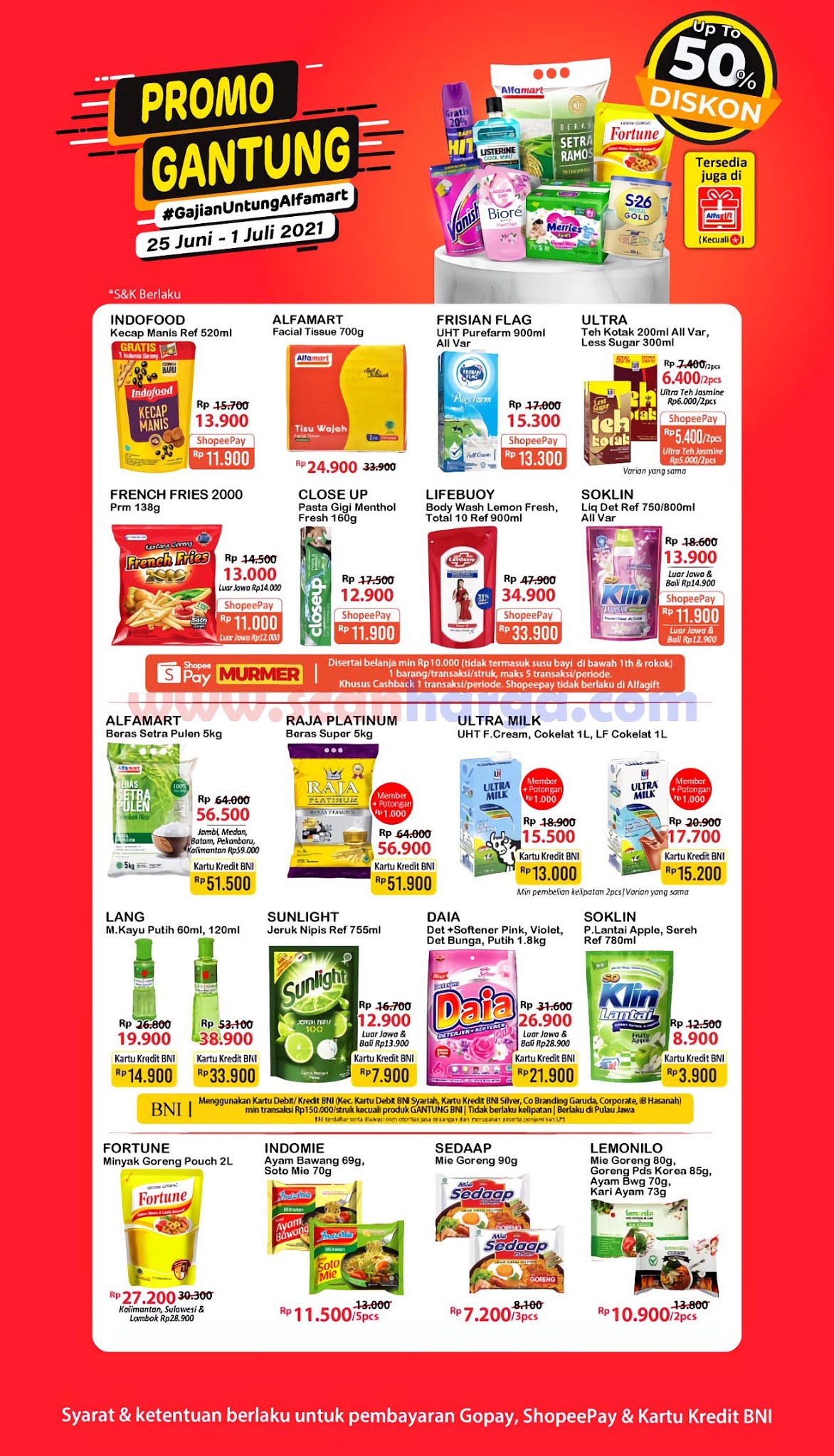 Promo Alfamart Gajian Untung Gantung 25 Juni 1 Juli 2021 Scanharga