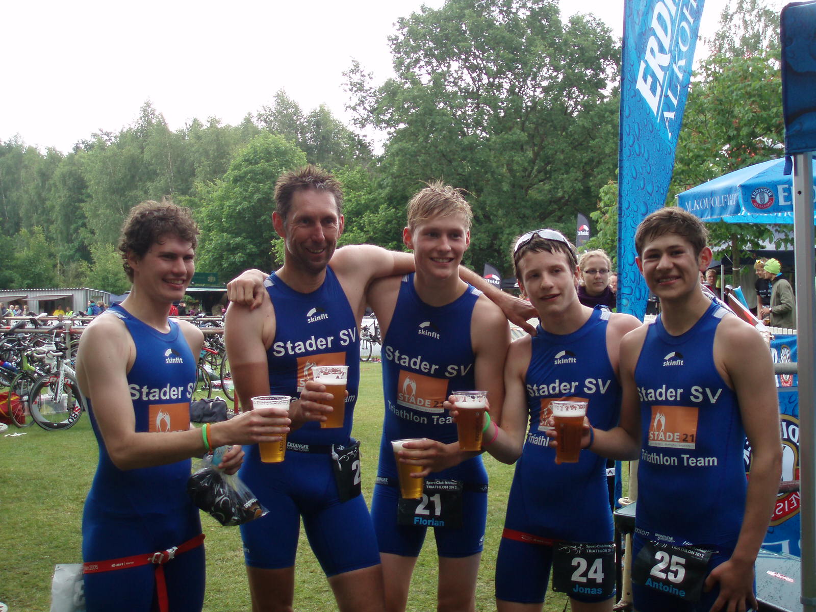 Triathlon Team Stader SV Stader Triathleten mit dem jüngsten Team am Start