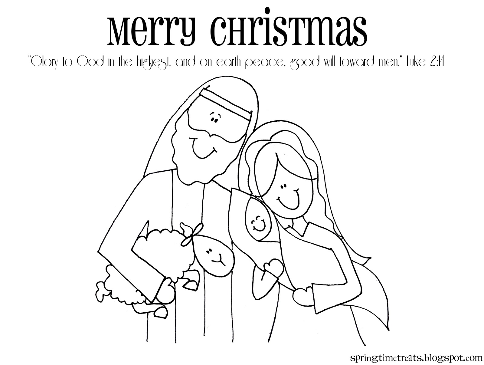 Free Nativity Coloring Pages For Kids 2 ~ Coloring Pages
