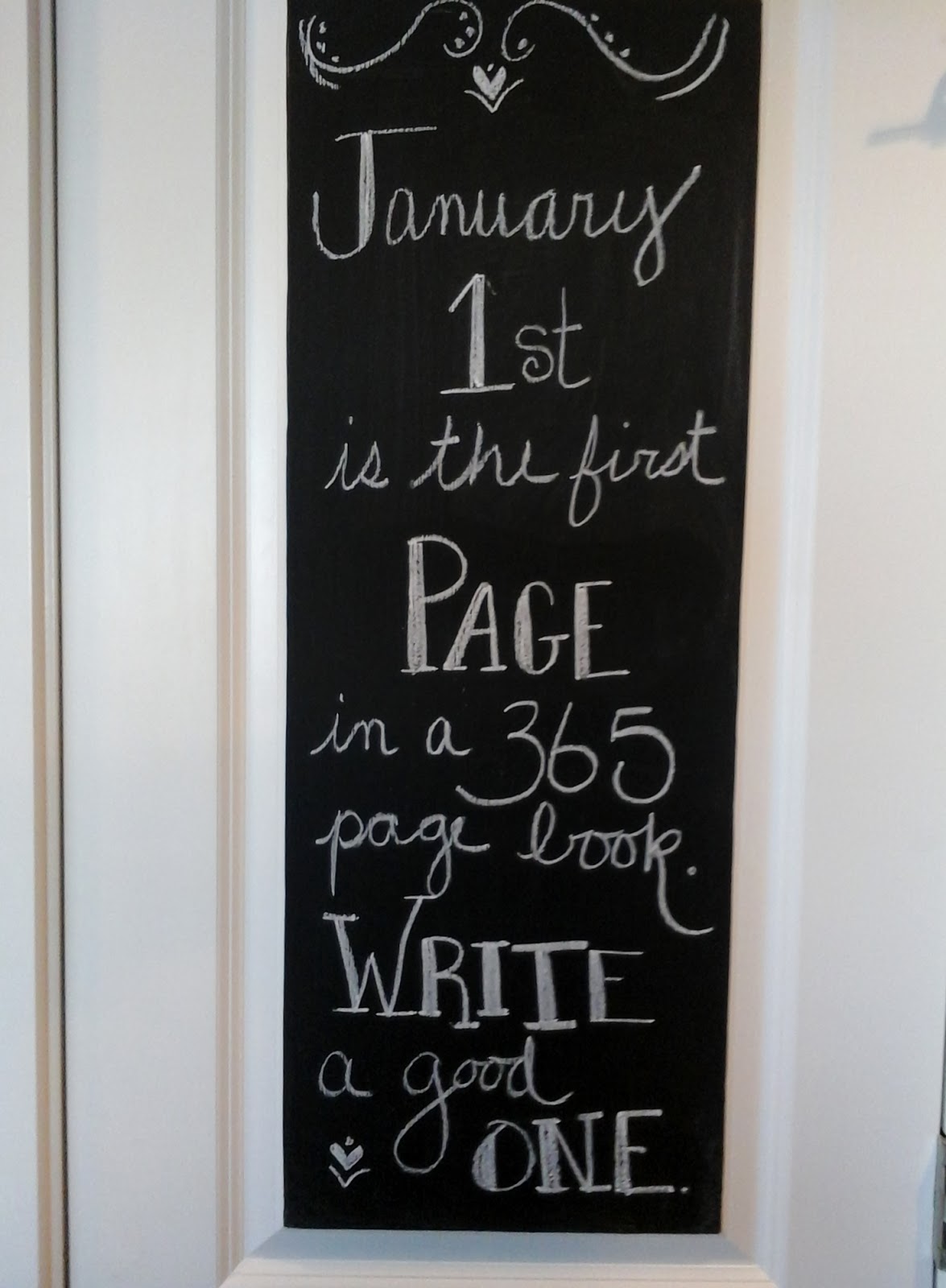 The Potter's Hand Chalkboard lettering for the new year