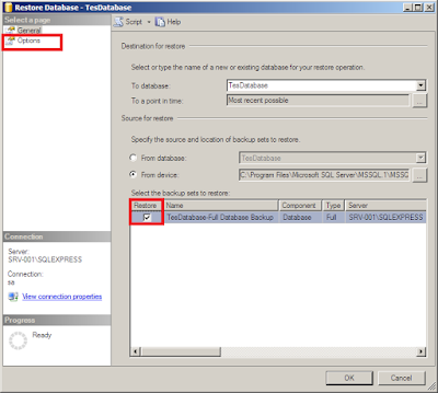 restore backup