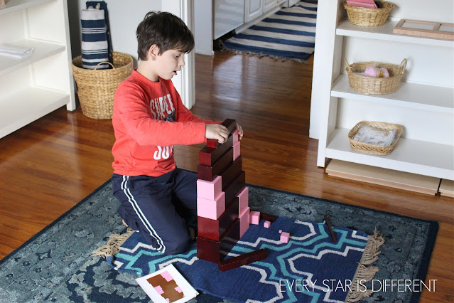 Montessori Pink Tower and Brown Stair Activities