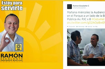 Regidor embaucador: concejal cozumeleño Ramón Escalante en campaña electoral adelantada engaña a ciudadanos y descuida su chamba 