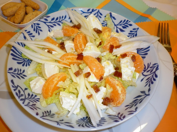  ENSALADA DE LECHUGA Y MANDARINA 
