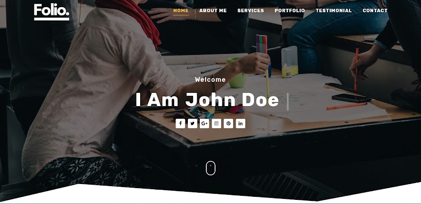 Folio Free Blogger Template