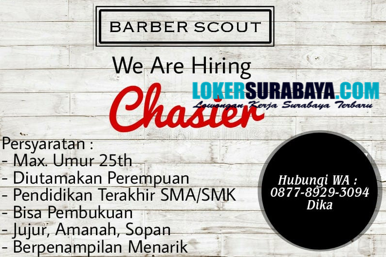 Lowongan Kerja Surabaya di Barber Scout Terbaru November