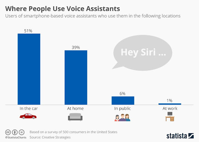 People use voice assistant