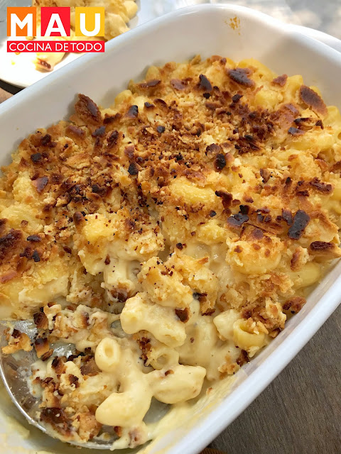 mac and cheese receta macarron con queso mau cocina de todo cheddar