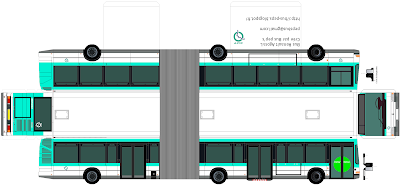 Maquette papier 47: Bus RATP